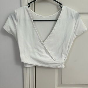 White cross over top